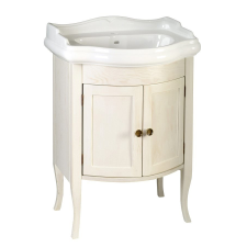 Sapho RETRO mosdótartó szekrény, 2 ajtóval, 60x80x45 cm, antik fehér fürdőszoba bútor