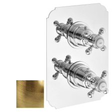 Sapho SASSARI falba süllyesztett termosztátos zuhanycsaptelep, 1-irányú váltóval, zuhanyszett nélkül, bronz (SR391BR) csaptelep