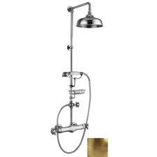 Sapho SASSARI zuhanyoszlop termosztátos csapteleppel, szappantartóval, fej- és retró kézizuhannyal, 1200mm, bronz (SR321BR) kád, zuhanykabin