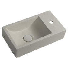  Sapho SMALL CREST beton mosdó, jobbos, 40x22cm, homokkő (AR413) szaniter