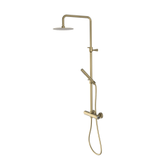 Sapho ULTRAMIX zuhanyoszlop test, fejzuhannyal, kézizuhannyal, matt arany csaptelep