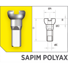 Sapim Küllőanya SAPIM POLYAX réz 14G 16 mm ezüst kerékpáros kerékpár és kerékpáros felszerelés