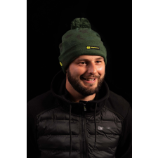 Sapka - Ridgemonkey Apearel Bobble Beanie Hat Green Téli Sapka (Rm157-000) horgászkiegészítő