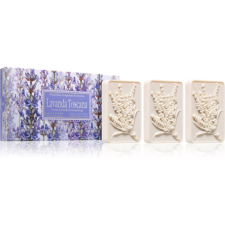 Saponificio Artigianale Fiorentino Tuscan Lavender Set szilárdszappan-szett levendula illatú 3x125 g szappan