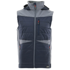 Sara Comfort Plus Bélelt Téli Mellény Fekete/Szürke - XL