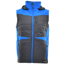 Sara Comfort Plus Bélelt Téli Mellény Sötétszürke/Égkék - M munkaruha