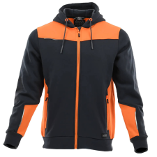 Sara Comfort Plus Kapucnis Munkás Pulóver Sötétszürke/Narancs - 3XL munkaruha