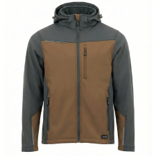Sara Comfort Plus Softshell Kabát Barna/Sötétszürke - XL munkaruha