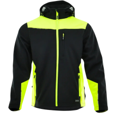 Sara Comfort Plus Softshell Kabát Fekete/Sárga munkaruha