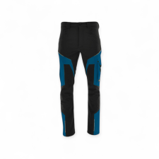 Sara Comfort Winter bélelt softshell deréknadrág fekete - petrol kék munkaruha