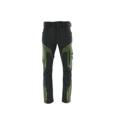 Sara Comfort Winter bélelt softshell deréknadrág fekete - zöld munkaruha