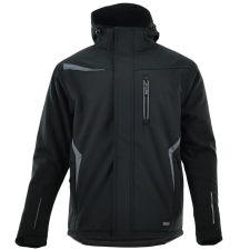 Sara Comfort Winter Bélelt Softshell Munkás kabát Fekete/Szürke - 3XL munkaruha