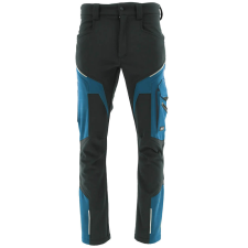 Sara Comfort Winter Bélelt Softshell Munkásnadrág Fekete/Petrol kék - 2XL munkaruha