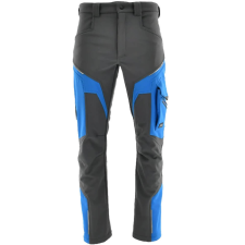Sara Comfort Winter Bélelt Softshell Munkásnadrág Sötétszürke/Égkék - 2XL munkaruha