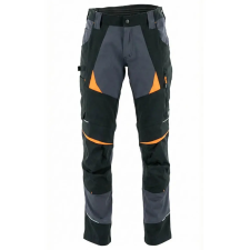 Sara Cottonflex Sötétszürke/Narancs Munkásnadrág - 46 munkaruha