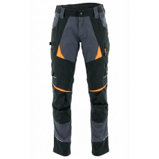 Sara Cottonflex Sötétszürke/Narancs Munkásnadrág - 58