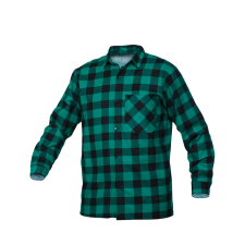 Sara Flanelowa flaneling - zöld kockás munkaruha