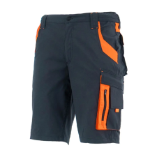 Sara Neoflex Fekete/Narancssárga Rövid Munkásnadrág - 2XL munkaruha