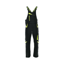 Sara Sara Comfort Winter bélelt softshell kertésznadrág fekete - sárga munkaruha