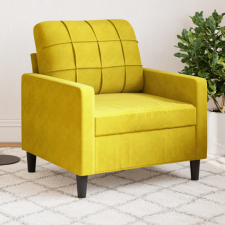  sárga bársony kanapéfotel 60 cm bútor