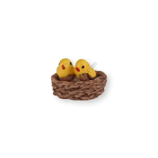  Sárga mini madarak fészekben műanyag tortadísz szülinapi tortára sütés és főzés