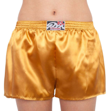 Sárga szatén női boxeralsó Styx klasszikus gumi (L685) M