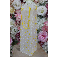 Sárga virágos ajándéktáska 36cm ajándéktasak