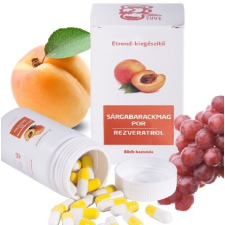  Sárgabarackmag por/B17 - rezveratrol étrend-kiegészítő kapszula/80db vitamin és táplálékkiegészítő