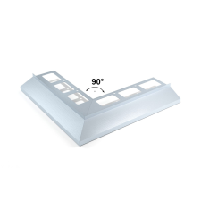  Sarok a csatornaprofilhoz Havos külső alumínium RALEOPVNE940 élvédő, sín, szegélyelem