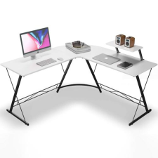  Sarok íróasztal fehér (L-SHAPE-DESK-WHITE) íróasztal