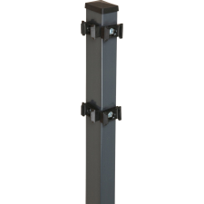 Sarokkerítésoszlop kétrudas  hálós kerítéspanelhez  antracit  4 cm x 6 cm x 240 kerti bútor