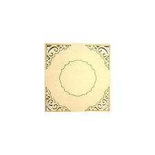  Sarokminta + címke. Tábla mérete. 110X115 mm dekorációs kellék