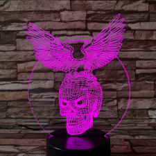 Sas-Koponya 7 színű 3D led lámpa világítás