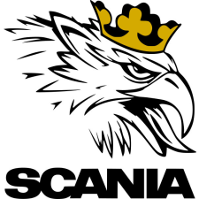 Sas Scania felirattal autó dekoráció