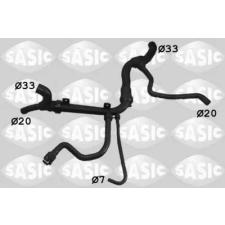SASIC hűtőcső 3406229 autóalkatrész