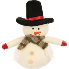 Saska Garden Karácsonyi Díszhóember - Plüss - 23 cm karácsonyi dekoráció