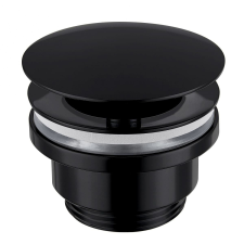  SAT átfolyó dugó túlfolyó nélküli mosdókagylóhoz fekete matt PZATKABLACK szaniter