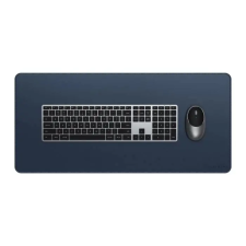 Satechi Premium Desk Mat - vegán bőr asztali alátét kék egérpad