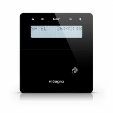  Satel INT-KLFR-B LCD kezelő INTEGRA központokhoz, kártyaolvasóval és lenyíló billentyűzetvédővel, fekete biztonságtechnikai eszköz