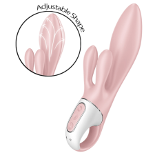 Satisfyer Air Pump Bunny 3 - pumpálható vibrátor (pink) vibrátorok