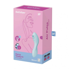 Satisfyer Curvy Trinity 5. vibrátor, léghullámos csiklóizgatóval (kék) (APP-os) vibrátorok