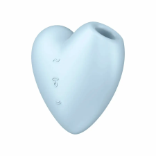Satisfyer Cutie Heart - akkus, léghullámos csikló vibrátor (kék) vibrátorok