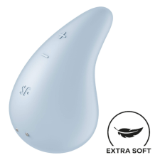Satisfyer Dew Drop - akkus, vízálló csiklóvibrátor (kék) vibrátorok