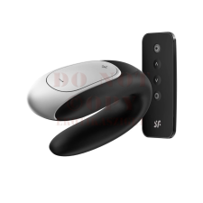  Satisfyer Double Fun okos vízálló párvibrátor - fekete vibrátorok