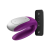 Satisfyer Double Fun - okos, vízálló, rádiós párvibrátor (lila)
