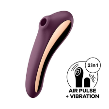  Satisfyer Dual Kiss - akkus hüvelyi és csikló vibrátor (lila) vibrátorok
