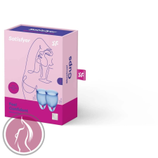 Satisfyer Feel confident Menstrual Cup (dark blue) intimhigiénia nőknek