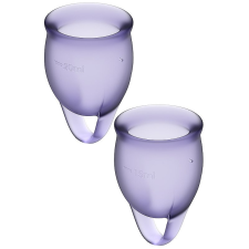 Satisfyer Feel Confident Menstrual Cup menstruációs kehely Purple gyógyászati segédeszköz