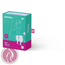 Satisfyer Feel secure Menstrual Cup (light blue) intimhigiénia nőknek