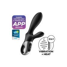Satisfyer Heat Climax+ - okos, melegítő, karos análvibrátor (fekete) vibrátorok